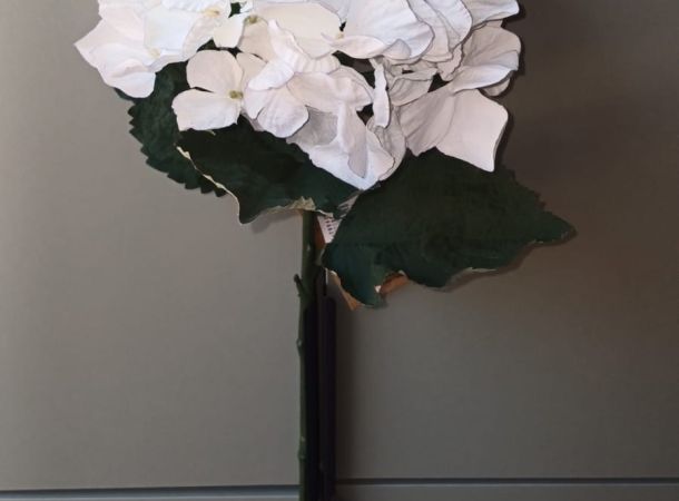 Hortensia blanca flor de 25cm