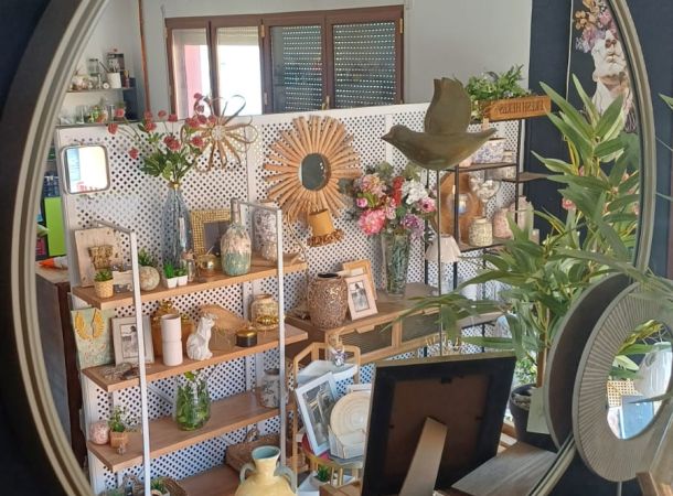 75 de diámetro acabado metal en color champán